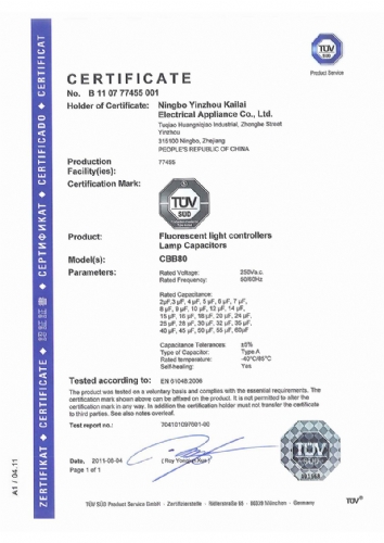 TUV License